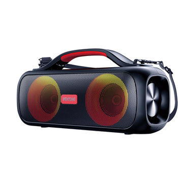 WEKOME D38 Yinla Series - Tragbarer drahtloser Bluetooth-Lautsprecher V5.0 30W RGB LED (Schwarz)