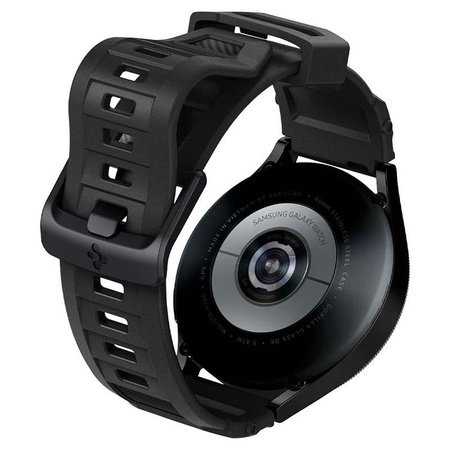Spigen Rugged Band - Armband für Samsung Galaxy 4 / 4 Classic / 5 / Active 2 / Huawei Watch GT 2 42 mm (Schwarz)