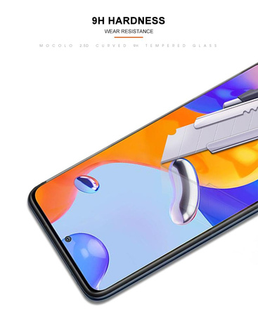 Mocolo 2.5D Full Glue Glass - Verre de protection pour Xiaomi Redmi Note 11 Pro / Note 11 Pro Plus 