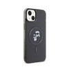Karl Lagerfeld Karl & Choupette Glitter Magsafe - iPhone 15 Plus tok (fekete)