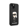 Karl Lagerfeld Silicone Ikonik MagSafe - Hülle für iPhone 15 Plus / 14 Plus (schwarz)