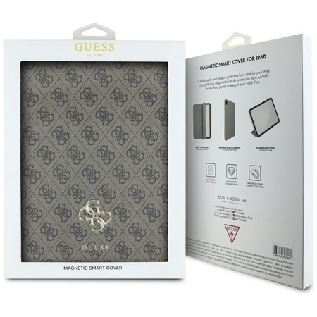 Guess mágneses 4G Big Logo - iPad Air 13" M3 (2025) / iPad Air 13" M2 (2024) tok (barna)