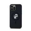 Karl Lagerfeld Silicone Karl & Choupette MagSafe - Coque iPhone 13 Pro Max (noir)