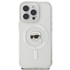 Karl Lagerfeld IML Metal Karl Head MagSafe - Coque pour iPhone 16 Pro Max (blanc)