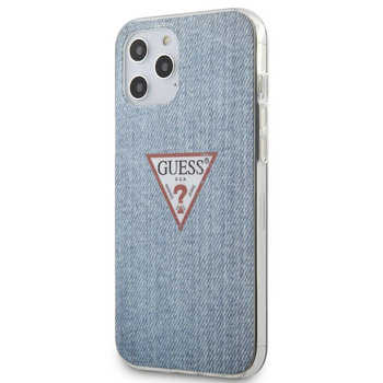 Guess Denim Triangle Lt - iPhone 12 Pro Max Case (blue)