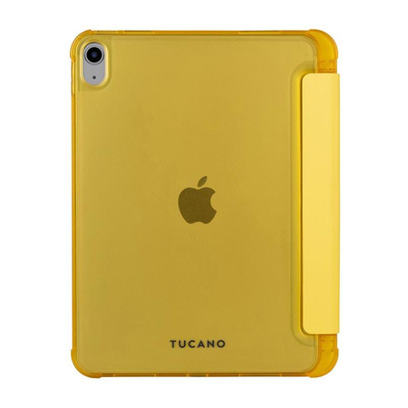 Tucano Satin Case - Etui pour iPad 10.9" (2022) avec aimant et support pour Apple Pencil (jaune)