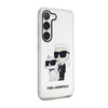 Karl Lagerfeld IML Glitter NFT Karl & Choupette - Samsung Galaxy S23 Tasche (Transparent)