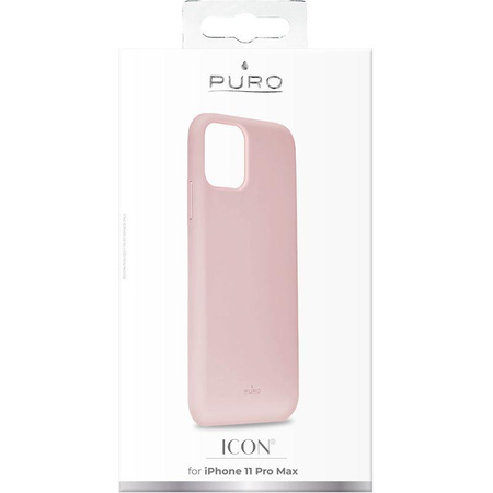 PURO ICON Cover - Etui iPhone 11 Pro Max (piaskowy róż)