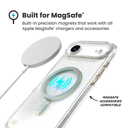 Speck Presidio Lux MagSafe - iPhone Air Case (Glitter / Gold Metallic)