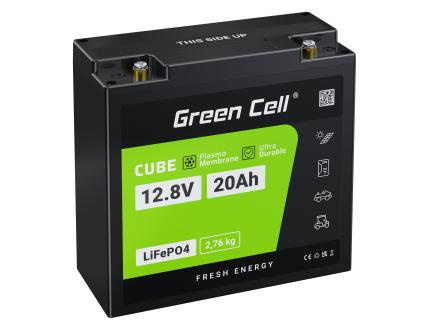 Green Cell - LiFePO4 12V 12.8V 20Ah battery for photovoltaic systems, campers and boats