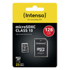 Intenso MicroSDXC - 128 GB Class 10 40 MB/s memory card with adapter