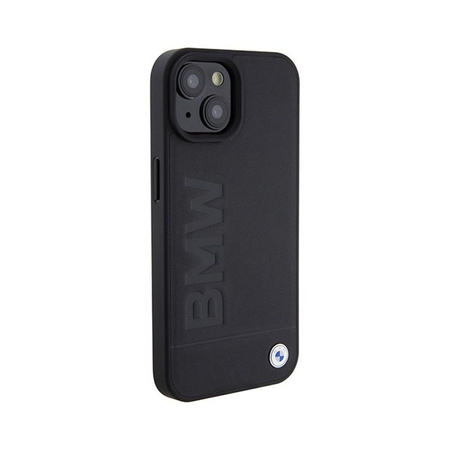 BMW Leather Hot Stamp MagSafe - iPhone 15 Case (Noir)