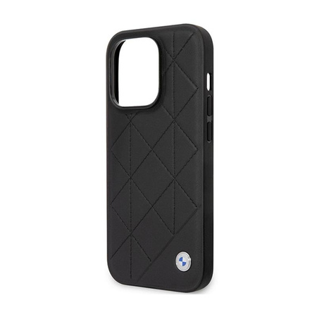 BMW Leather Quilted - iPhone 14 Pro Case (black)