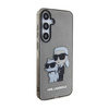 Karl Lagerfeld IML Glitter Karl & Choupette - Case for Samsung Galaxy S24+ (black)