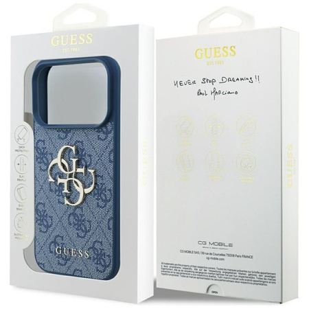 Guess 4G Big Logo - iPhone 17 Pro Case (blue)