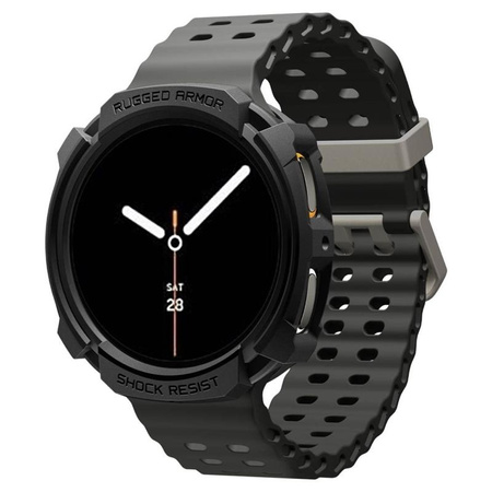 Spigen Rugged Armor – Hülle für Samsung Galaxy Watch 8 44 mm (Matte Black)