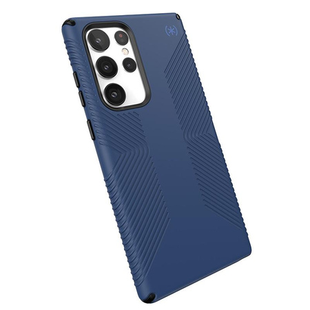 Speck Presidio2 Grip - Samsung Galaxy S22 Ultra Case with MICROBAN Coating (Coastal Blue/Storm blue)