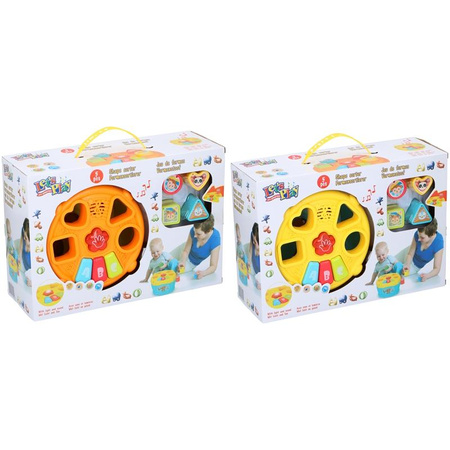 Lets Play - Shape Matching Toy (Yellow-Blue)