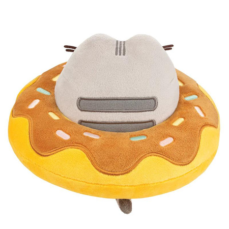 PUSHEEN PUSHEEN CAT MASCOT in Schokolade Donut, Plüschkatze mit Donut, 18 cm