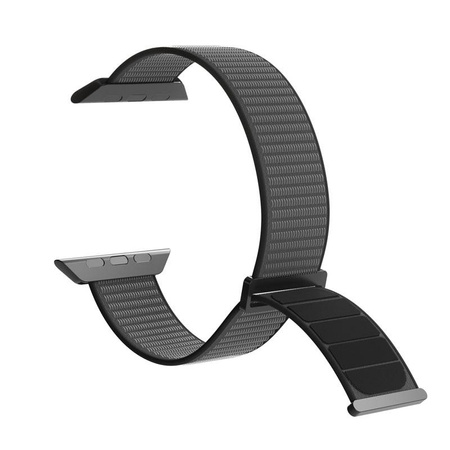 PURO Nylon Sport - Armband für Apple Watch 44/45/46/49 mm (Schwarz)