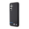 BMW Leather Carbon Blue Line - Samsung Galaxy S23 FE Case (black)