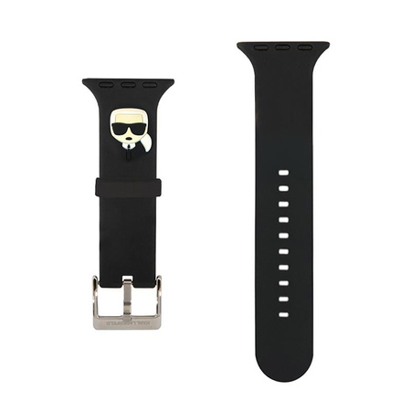 Karl Lagerfeld Silikonový řemínek Karl Head pro Apple Watch 42/44/45 mm (černý)