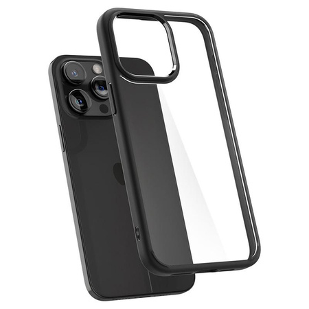 Spigen Ultra Hybrid - Coque pour iPhone 15 Pro Max (Noir mat)