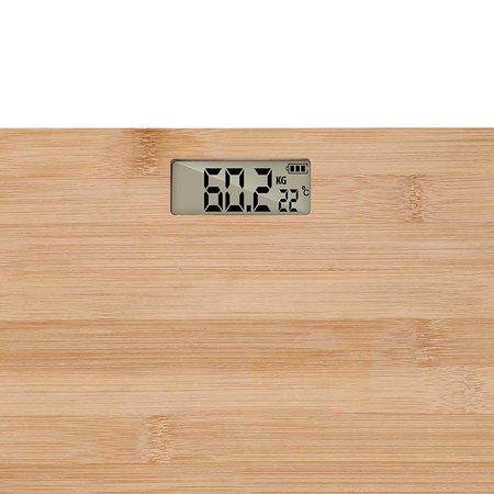 Grundig - Fürdőszobai mérleg természetes bambuszból 180 kg