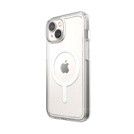 Speck Gemshell + MagSafe - Case for iPhone 14 / iPhone 13 with MICROBAN half (Clear)