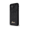 Guess Sequin Script Metal - Coque iPhone 11 (noir)