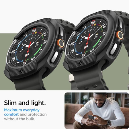 Spigen Liquid Air - Case for Samsung Galaxy Watch 8 Classic 46 mm (Matte Black)
