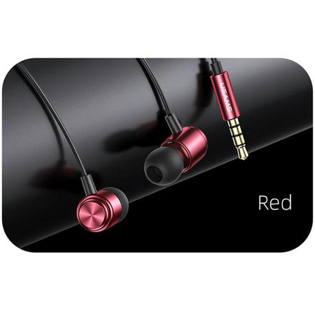 USAMS EP-44 - 3.5 mm stereo jack headphones (red)