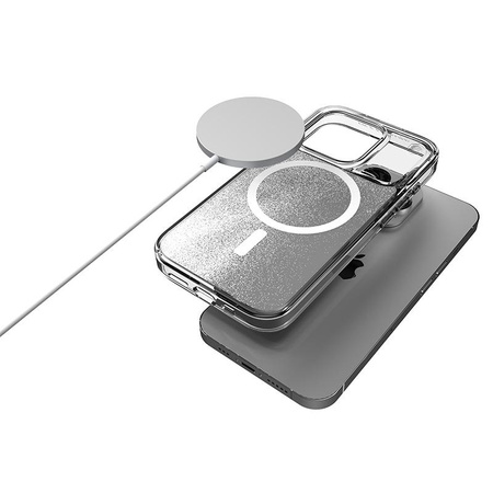 STM Relax Sand MagSafe - Etui anti-stress pour iPhone 15 Pro Max (Clair / Blanc)