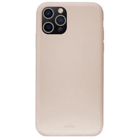 PURO ICON Cover - iPhone 13 Pro Max Hülle mit antimikrobiellem Schutz (Sand Pink)