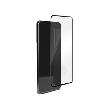 PURO keret edzett üveg - Edzett képernyővédő üveg Samsung Galaxy S21+ (fekete keret)