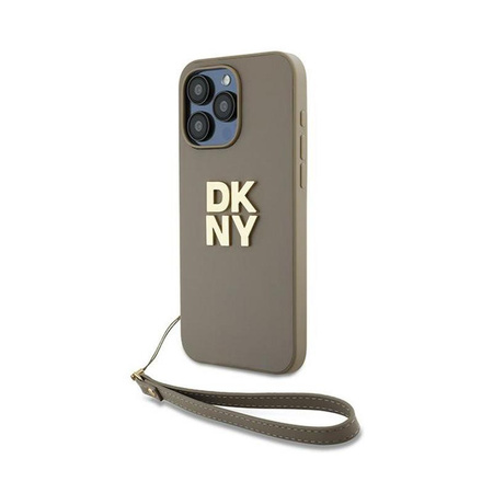 DKNY Wrist Strap Stock Logo - iPhone 15 Pro Case (beige)