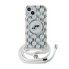 Karl Lagerfeld IML Crossbody Monogramm Karl & Choupette Head MagSafe - iPhone 15 / 14 / 13 Tasche (Transparent)