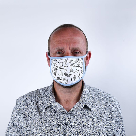 Friends - Schutzmaske 2 Stück, 3 Filtrationsschichten