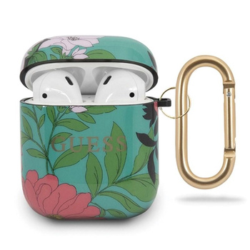 Guess Flower Collection N1 - Etui Airpods (Green)