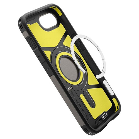 Spigen Tough Armor Mag MagSafe - Case for iPhone 16e (Gunmetal)