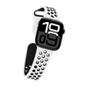 Crong Duo Sport - Bracelet pour Apple Watch 38/40/41/42 mm (blanc/noir)