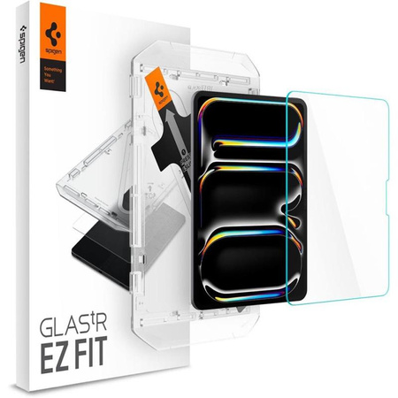 Spigen GLAS.TR EZ FIT - Tempered Glass for iPad Pro 11" (M4, 2024) (Transparent)