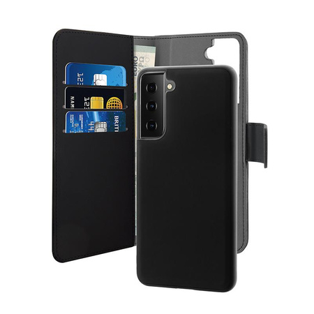 PURO Wallet Detachable - 2-in-1 Case for Samsung Galaxy S21 FE (black)