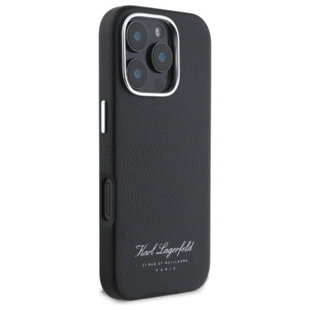 Karl Lagerfeld Hotel RSG - Hülle für iPhone 16 Pro (schwarz)