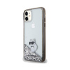 Karl Lagerfeld Liquid Glitter Choupette - iPhone 11 Hülle (Transparent)
