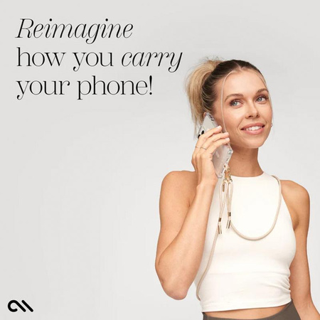 Case-Mate Phone Crossbody Rope - šňůrka na telefon / popruh přes rameno (béžová)