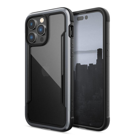 X-Doria Raptic Shield - Aluminum Case for iPhone 14 Pro Max (Drop-Tested 3m) (Black)