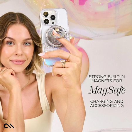 Case-Mate Karat MagSafe - Hülle für iPhone 16 Pro (Holographic Soap Bubble)