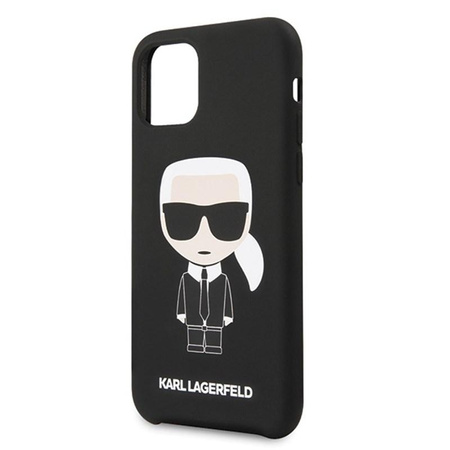 Karl Lagerfeld Fullbody Silicone Iconic - iPhone 11 Case (Black)