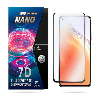 Crong 7D Nano Flexible Glass - Törésálló 9H hibrid üveg a Xiaomi Mi 10T/Mi 10T Pro teljes képernyőjéhez